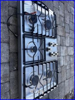 GE 36-in 5 Burners Stainless Steel Gas Cooktop