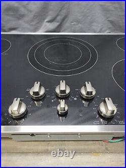 GE 36in. Radiant Electric Cooktop in Stainless Steel with 5 Elements-JEP5036STSS