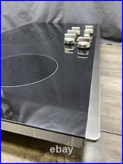 GE 36in. Radiant Electric Cooktop in Stainless Steel with 5 Elements-JEP5036STSS