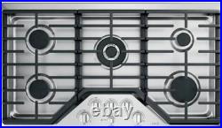 GE Cafe 36 in. Gas Cooktop in Stainless Steel 5 Burners With Griddle CGP95362M1S1