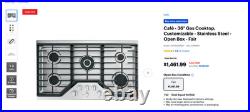 GE Cafe 36 in. Gas Cooktop in Stainless Steel 5 Burners With Griddle CGP95362M1S1