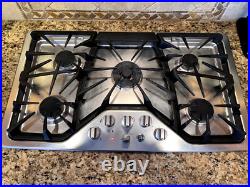 GE CaféT Series 36 Built-In Stainless Steel Gas Cooktop, Model No CGP650SET3SS