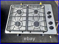 GE JGP330SEK2SS 30 Built-In Gas Cooktop Stainless Steel 4-Burner