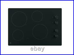 GE JP3030DJBB 30 Built-In Knob Control Electric Cooktop, Black