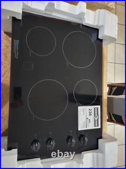 GE JP3030DJBB 30 Built-In Knob Control Electric Cooktop, Black