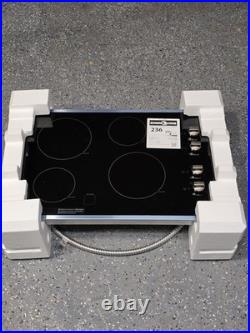 GE JP3030SWSS 30-in 4 Burners Smooth Surface Stainless Steel Electric Cooktop