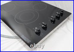 GE JP3530DJBB 30 Built-In Electric Cooktop with 4 Radiant Elements in Black