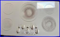 GE JP3536TJWW 36 White 5 Element Smoothtop Electric Cooktop