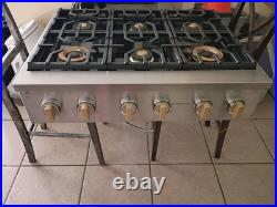 GE Monogram 36 ZGU366NTSS Range Top 6 Burner BACK-lit GOLD Knob