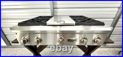 GE Monogram 36 inch Gas Rangetop with Griddle and 4 Burners Stainless Steel