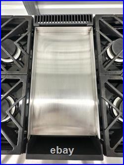 GE Monogram 36 inch Gas Rangetop with Griddle and 4 Burners Stainless Steel