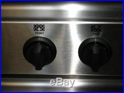 GE Monogram 36inch pro restaurant style 6 burn gas stainless cooktop ZGU36N6YSS