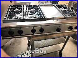 GE Monogram 48 Pro Stainless Gas Rangetop 6+ griddle in los angeles