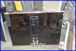 GE PP9830SJSS 30 Black Smoothtop Downdraft Electric Cooktop NOB #27679 HL
