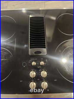 GE Profile 30 Black Glass Downdraft Cooktop Electric 4 Burners PP989SN1SS
