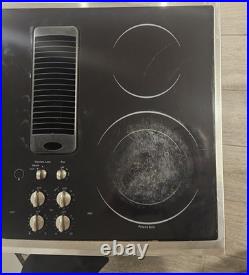 GE Profile 30 Black Glass Downdraft Cooktop Electric 4 Burners PP989SN1SS
