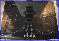 GE Profile 30 Black Glass Downdraft Cooktop Stovetop Electric 4 Burners