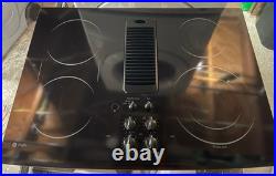 GE Profile 30 Black Glass Downdraft Cooktop Stovetop Electric 4 Burners