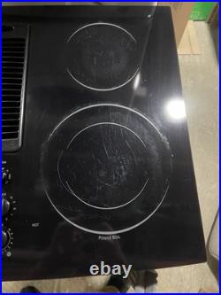 GE Profile 30 Black Glass Downdraft Cooktop Stovetop Electric 4 Burners
