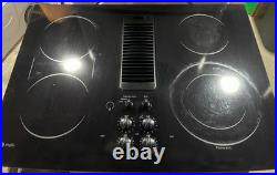 GE Profile 30 Black Glass Downdraft Cooktop Stovetop Electric 4 Burners