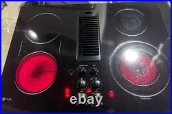 GE Profile 30 Black Glass Downdraft Cooktop Stovetop Electric 4 Burners