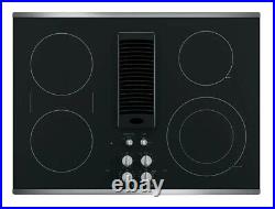 GE Profile 30 Built-In Downdraft Electric Cooktop 4 Burners Stainless