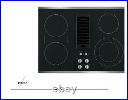 GE Profile 30 Built-In Downdraft Electric Cooktop 4 Burners Stainless