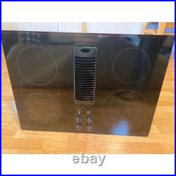 GE Profile 30 Downdraft Electric Cooktop PP9830DJ1BB 4 Burner Black Glass