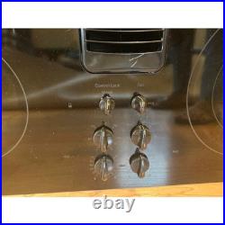 GE Profile 30 Downdraft Electric Cooktop PP9830DJ1BB 4 Burner Black Glass