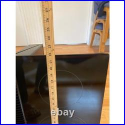 GE Profile 30 Downdraft Electric Cooktop PP9830DJ1BB 4 Burner Black Glass