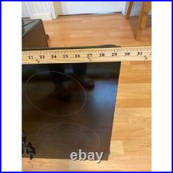 GE Profile 30 Downdraft Electric Cooktop PP9830DJ1BB 4 Burner Black Glass