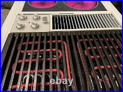 GE Profile 30 Downdraft Modular Cooktop White JP389WW with Grill & Griddle