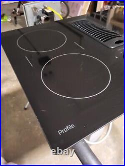 GE Profile 30 Electric Downdraft Cooktop Stovetop Black Glass Free Shipping