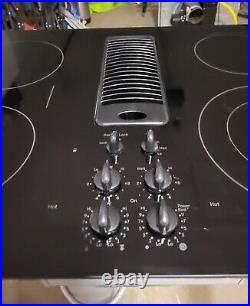 GE Profile 30 Electric Downdraft Cooktop Stovetop Black Glass Free Shipping