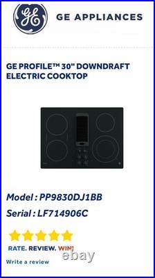 GE Profile 30 Electric Downdraft Glass Cooktop / Stovetop TESTING VIDEO