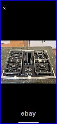 GE Profile 30 Gas Cook Top Stovetop With Downdraft Stainless Trim FREE SHIP