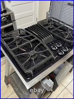 GE Profile 30 Gas Cook Top Stovetop With Downdraft Stainless Trim FREE SHIP
