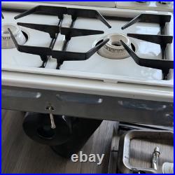 GE Profile 30 Modular Gas Cooktop built Downdraft JGP389WEV3WW Tested