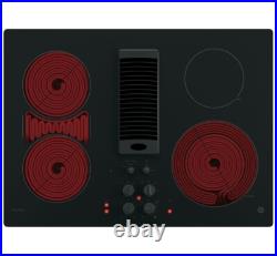 GE Profile 30 W 4-Element Electric Cooktop with Downdraft Exhaust PP9830DRBB, NEW GE Profile 30 W 4-Element Electric Cooktop with Downdraft Exhaust PP9830DRBB, NEW