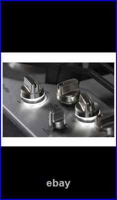 GE Profile 30 in Gas Cooktop Stainless Steel 5 Burners Tri-Ring PGP9030SLSS READ