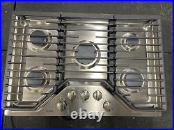 GE Profile 30 in. Gas Cooktop in Stainless Steel with 5 Burners PGP7030SLSS