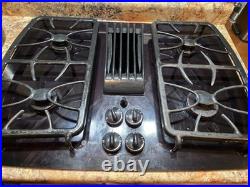 GE Profile 30-inch Gas Downdraft Cooktop, Black, 4 Burners, PGP9830DRBB