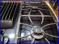 GE Profile 30-inch Gas Downdraft Cooktop, Black, 4 Burners, PGP9830DRBB
