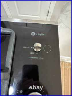 GE Profile 30Gas Glass Cooktop burners side Stainless controls JGP940SEK2SS