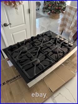 GE Profile 30Gas Glass Cooktop burners side Stainless controls JGP940SEK2SS