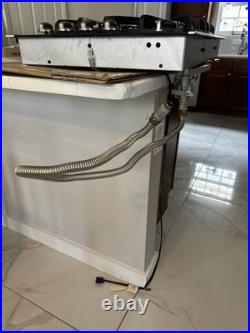 GE Profile 30Gas Glass Cooktop burners side Stainless controls JGP940SEK2SS