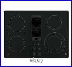 GE Profile 30in 4 Burner Element Electric Cooktop, Black PP9830DRBB