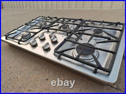 GE Profile 36 Built-in Stainless 5 Burner Gas Cooktop with PowerBoil PGP966SETSS