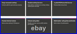 GE Profile 36 Built-in Stainless 5 Burner Gas Cooktop with PowerBoil PGP966SETSS
