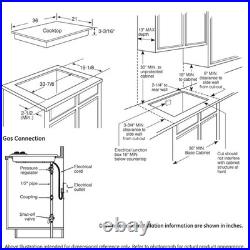 GE Profile 36 Built-in Stainless 5 Burner Gas Cooktop with PowerBoil PGP966SETSS